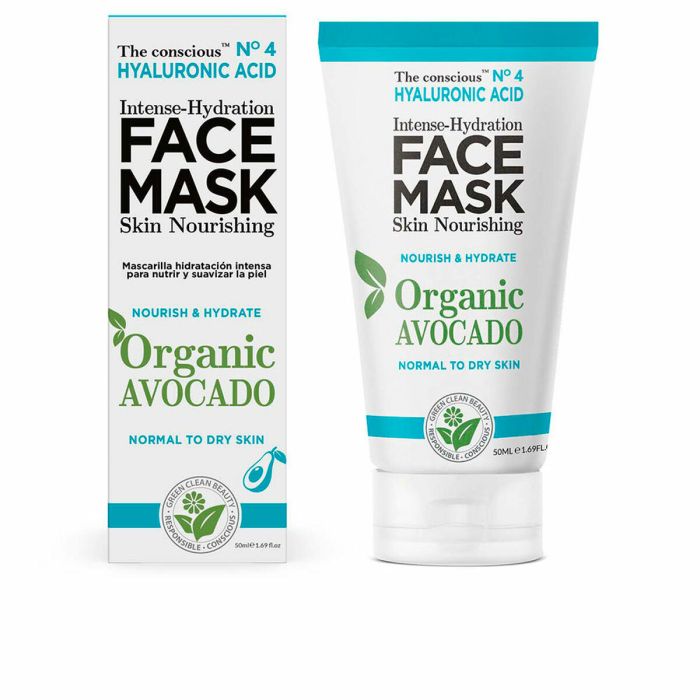 Mascarilla Facial Hidratante The Conscious Hyaluronic Acid Aguacate (50 ml)