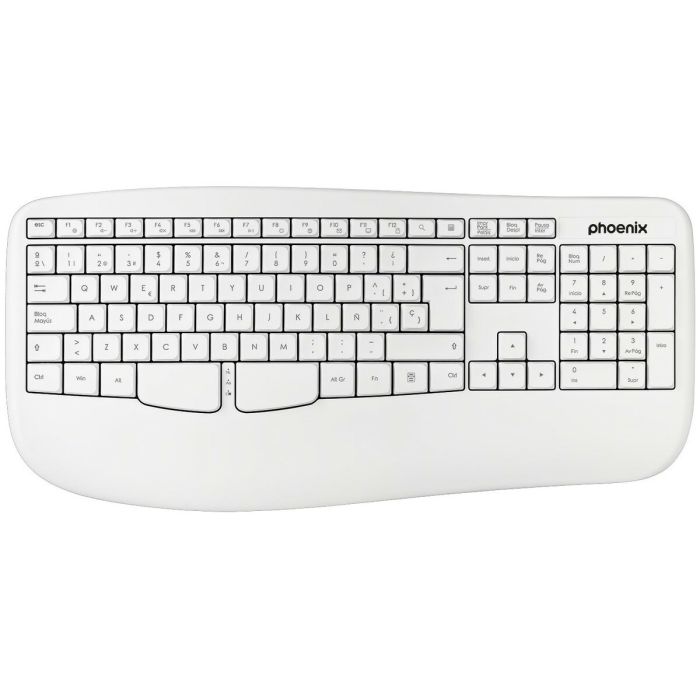 Teclado inalambrico blanco español sale