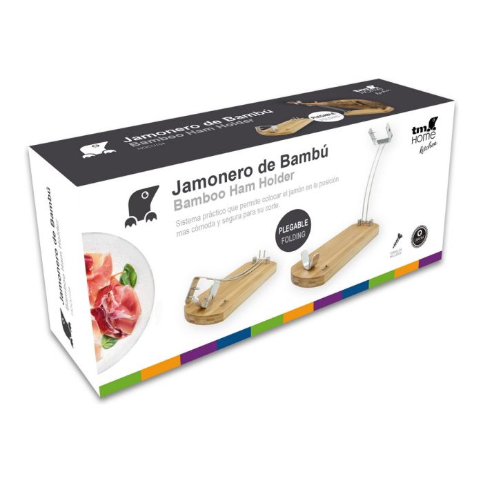 Jamonero Plegable Bambú (37,5 x 16,5 cm) 3