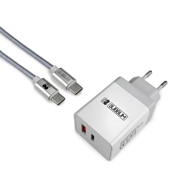 Cargador de Pared + Cable USB A a USB C Subblim