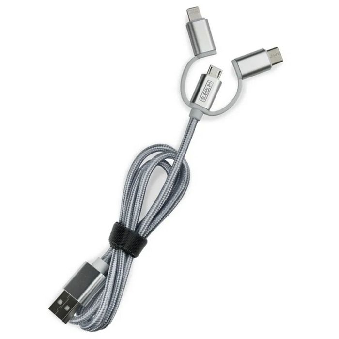 Cargador de Coche USB Universal + Cable USB C Subblim 1