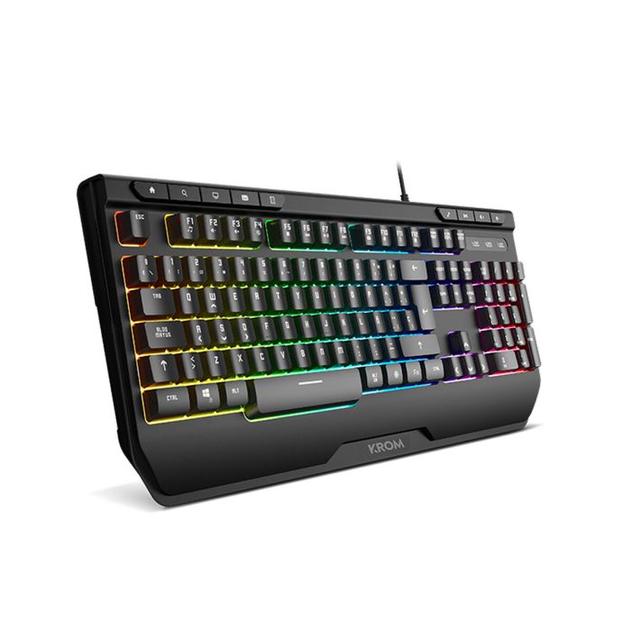 Pack Gaming Krom Kenya Qwerty Español Negro Multicolor 4