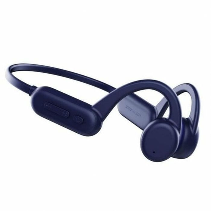 Auriculares Bluetooth con Micrófono LEOTEC LEBONE01B Azul 1 Auriculares Bluetooth con Micrófono LEOTEC LEBONE01B Azul 1