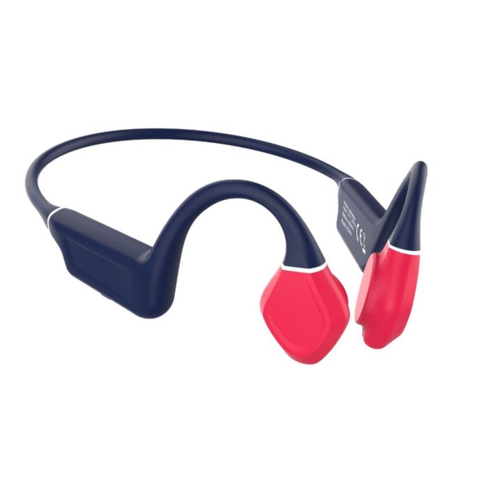 Auriculares Inalámbricos Deportivos de Conducción Ósea Leotec Osea Kuri/ con Micrófono/ Bluetooth/ Azules y Rojos