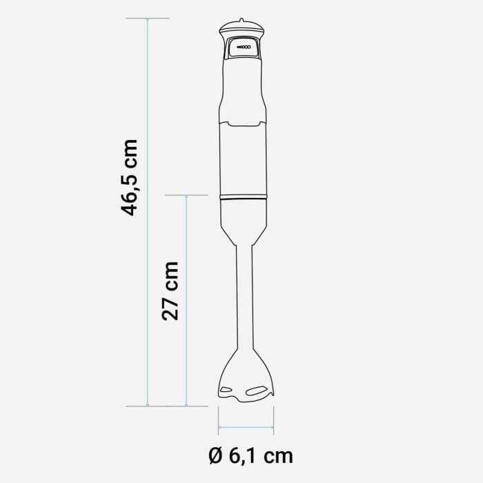 Batidora de Mano Universal Blue TWISTY PLUS Multicolor 1200 W 1