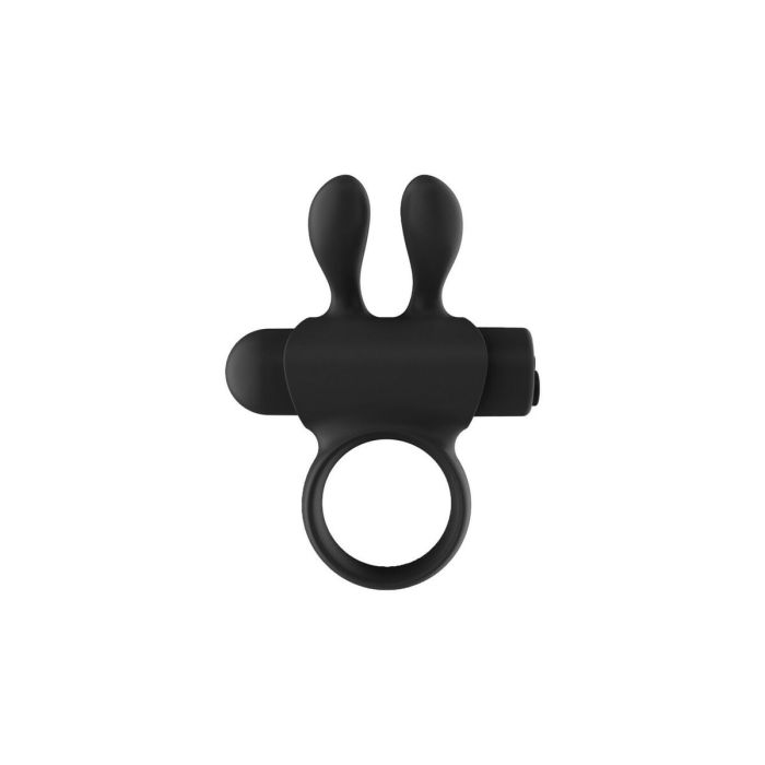 Anillo Conejito Vibrador Diversual Negro 6