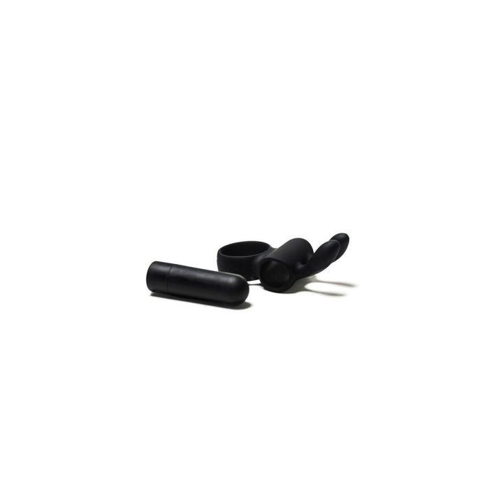 Anillo Conejito Vibrador Diversual Negro 2