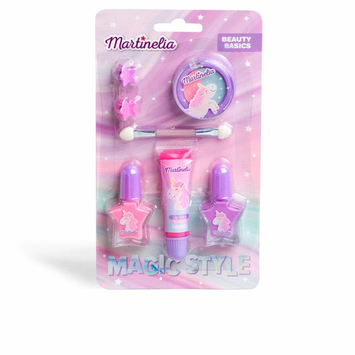 Set de Maquillaje Infantil Martinelia Unicorn Beauty Basics (7 Unidades)
