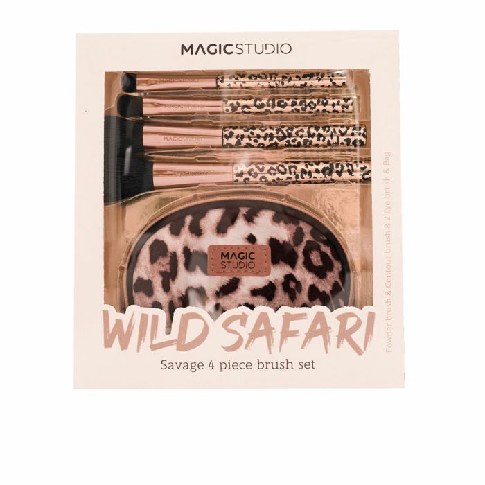 Set de Brochas de Maquillaje Magic Studio Wild Safari Savage (5 Piezas)