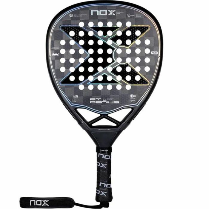 Pala de Pádel Nox AT Genius Attack 18K Negro Pala de Pádel Nox AT Genius Attack 18K Negro