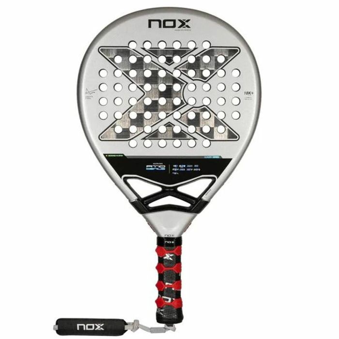 Pala de Pádel At10 Genius 18K  Nox Agustin Tapia 2024 Gris oscuro 6