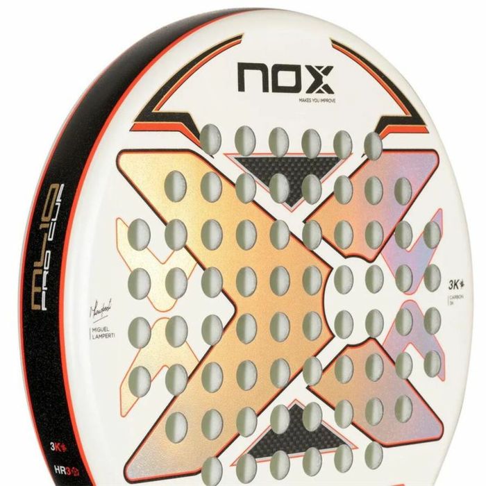 Pala de Pádel Nox Ml10 Pro Cup 3K Luxury Series Blanco 2