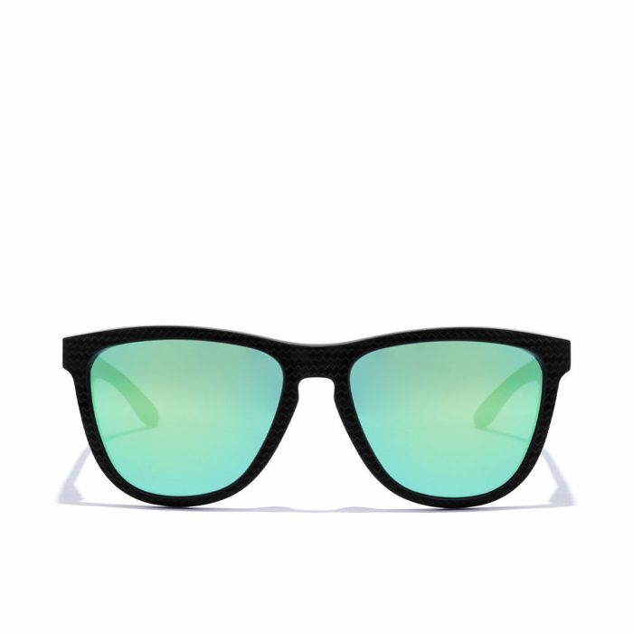 Gafas de sol polarizadas Hawkers One Raw Carbon Fiber Negro Verde Esmeralda (Ø 55,7 mm)