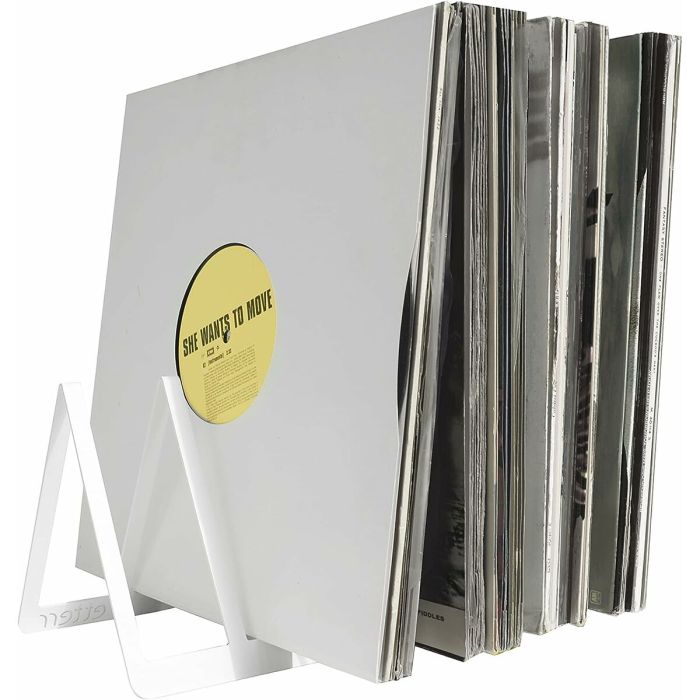 Expositor Etterr Discos de vinilo Blanco Acero al carbono 30 x 15 x 15 cm  (2 Unidades) 