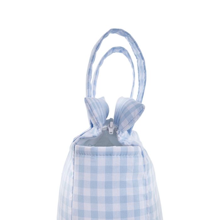 Bolsa organizadora para carro de bebé Mi bollito Azul Vichy 10 x 35 x 35 cm 5