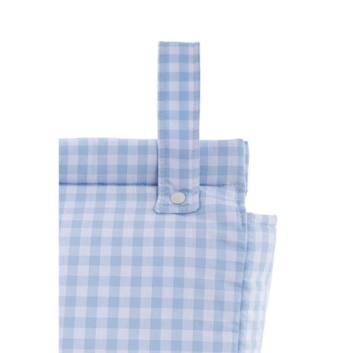 Bolsa organizadora para carro de bebé Mi bollito Azul Vichy 10 x 35 x 35 cm 4