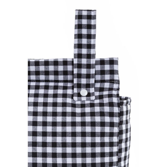 Bolsa organizadora para carro de bebé Mi bollito Negro Vichy 10 x 35 x 35 cm 6