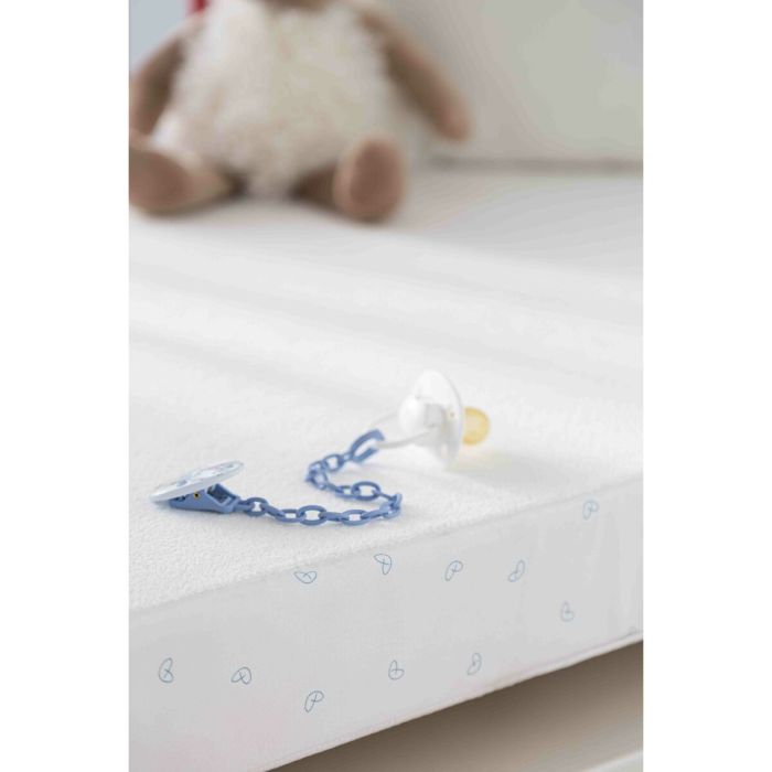 Cubrecolchón de cuna Mi bollito Blanco 1 x 70 x 140 cm Impermeable 2 Unidades 2