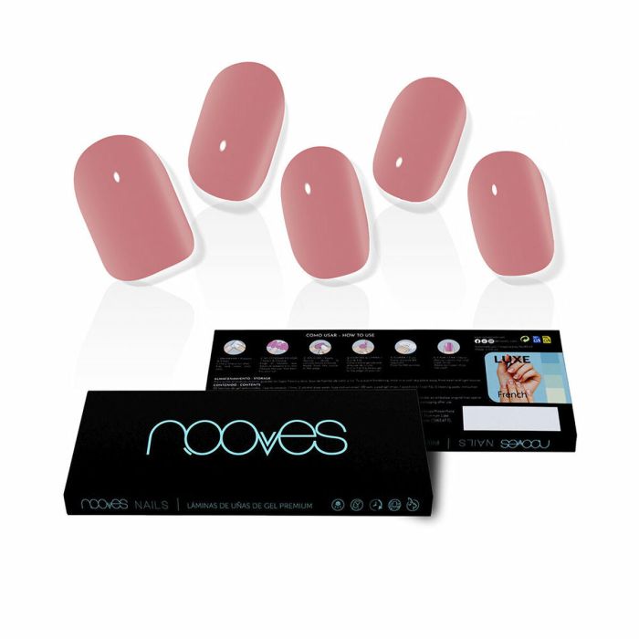 Nooves Láminas De Uñas De Gel Dusty Rose Premium Glam #Cat Eye