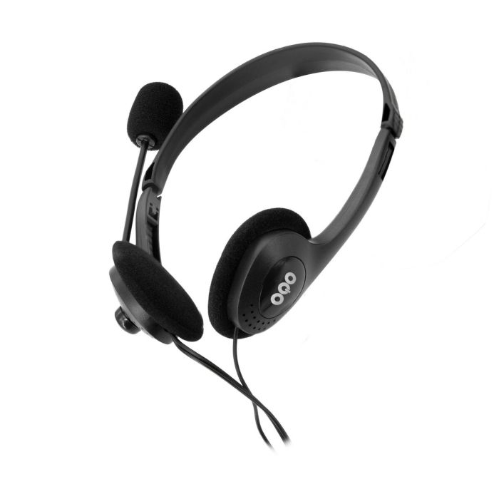 Auriculares con Micrófono OQO AU001-U Negro Multicolor