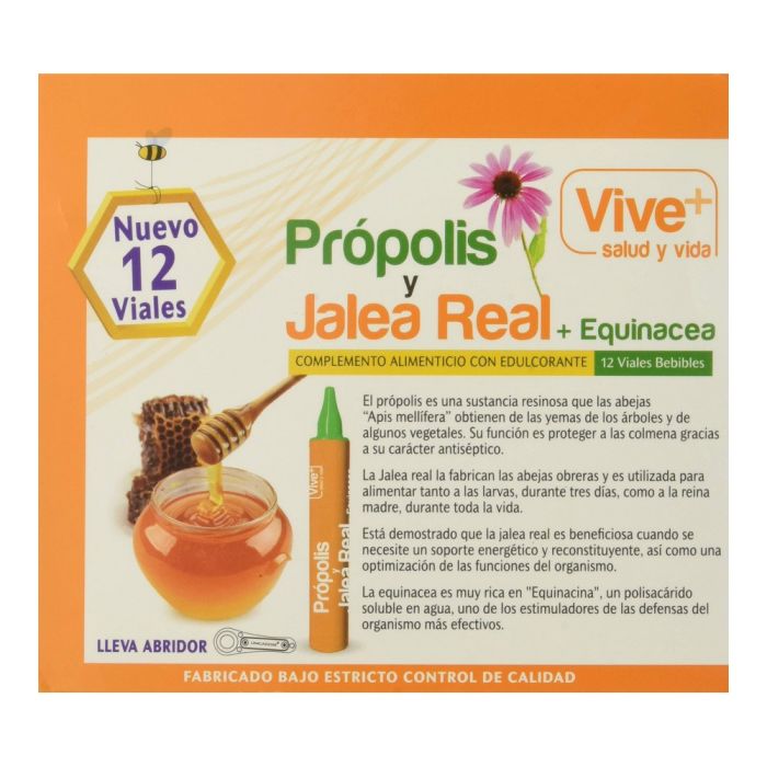 Complemento Alimenticio Vive+ Própolis Jalea real (12 uds) 1