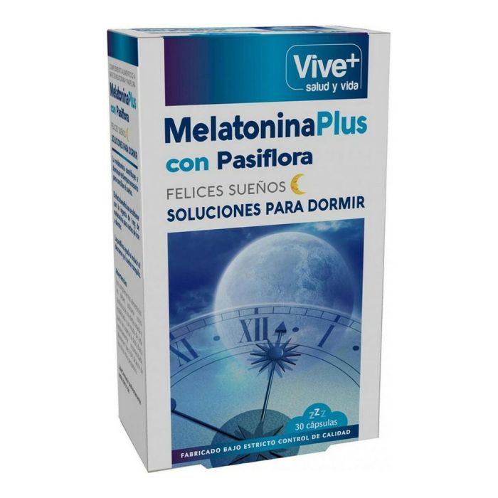 Complemento Alimenticio Vive+ Melatonina Pasiflora (30 uds)