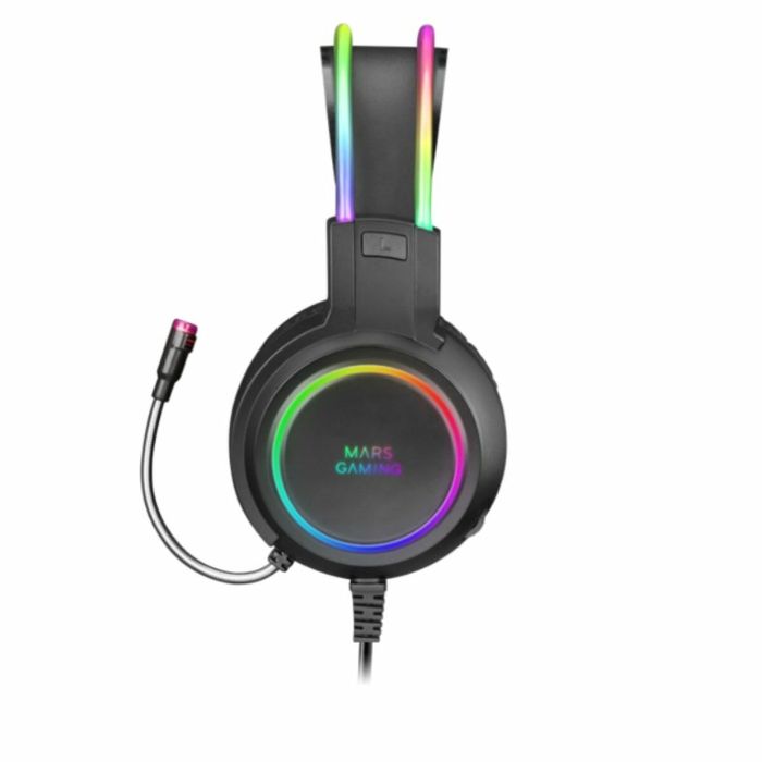 Auriculares con Micrófono Mars Gaming MHRGB Negro 2