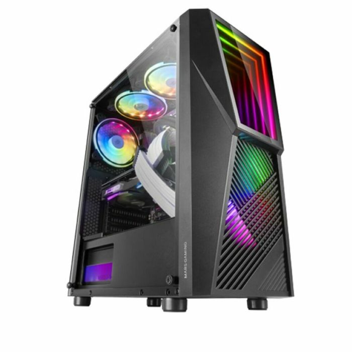Caja Semitorre ATX Mars Gaming MC777 LED RGB Negro 0 Caja Semitorre ATX Mars Gaming MC777 LED RGB Negro 0