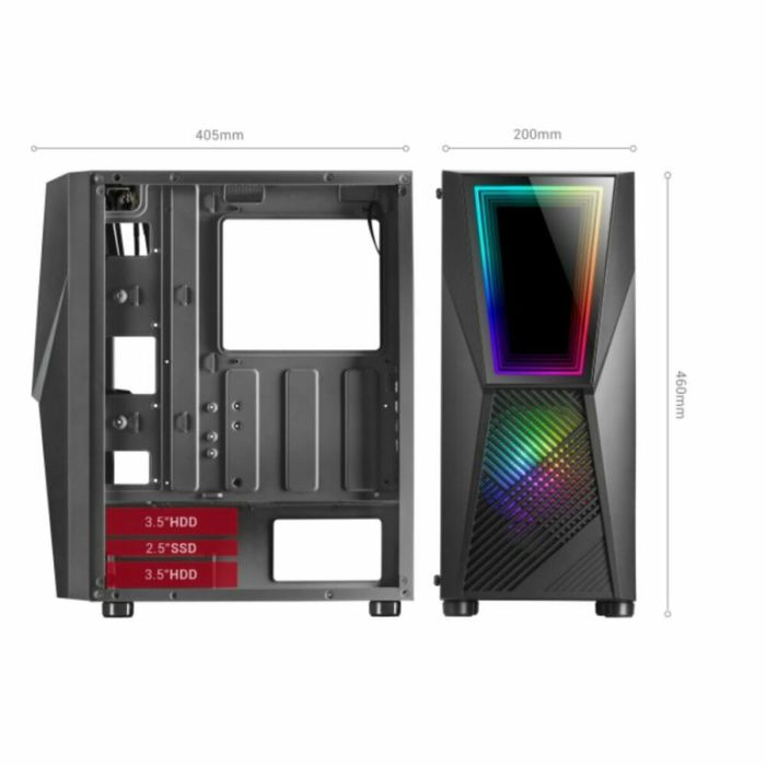 Caja Semitorre ATX Mars Gaming MC777W LED RGB Blanco 3 Caja Semitorre ATX Mars Gaming MC777W LED RGB Blanco 3