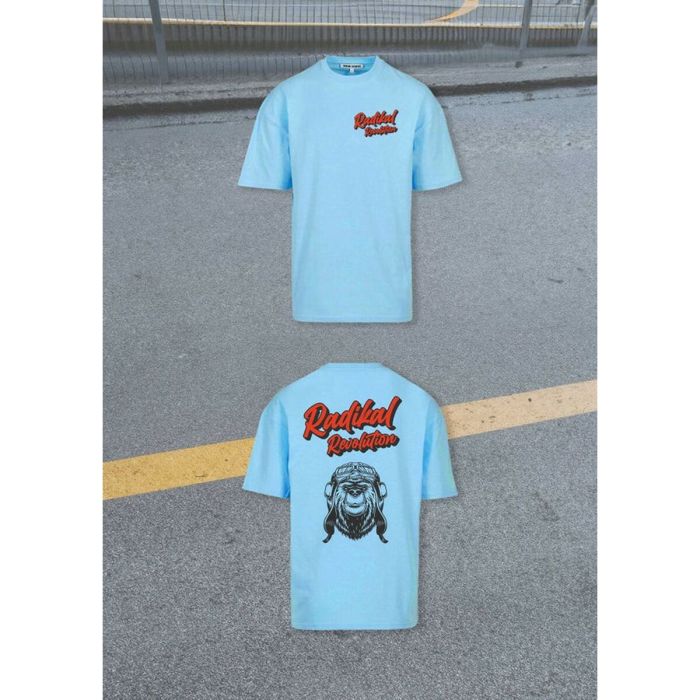 Camiseta de Manga Corta Hombre RADIKAL Bear Azul cielo S 2
