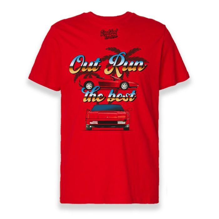 Camiseta de Manga Corta Hombre RADIKAL OUT RUN Rojo M 6