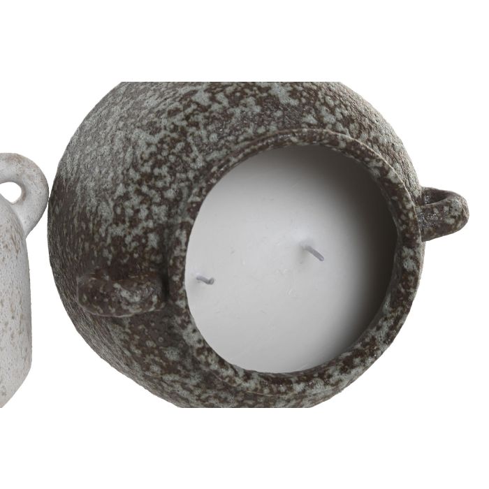 Vela Scandi DKD Home Decor 13 x 10 x 15 cm (4 Unidades) 2