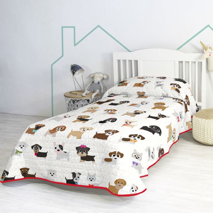 Colcha HappyFriday Multicolor Cama de 80/90/105 Perro 3