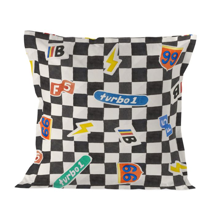 Funda de almohada HappyFriday Baleno Teen Racer Multicolor 60 x 60 cm