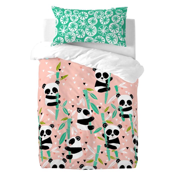 Funda de almohada HappyFriday Moshi Moshi Panda Garden Multicolor 50 x 75 cm 1