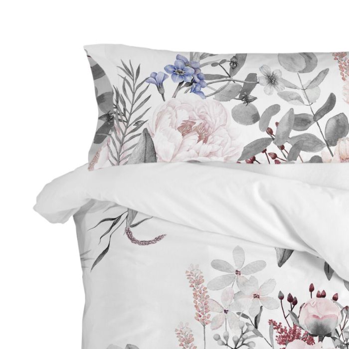 Funda de almohada HappyFriday Delicate bouquet Multicolor 45 x 110 cm 2