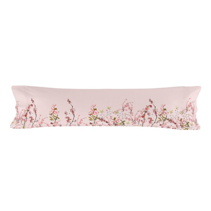 Funda de almohada HappyFriday Chinoiserie rose Multicolor 45 x 155 cm