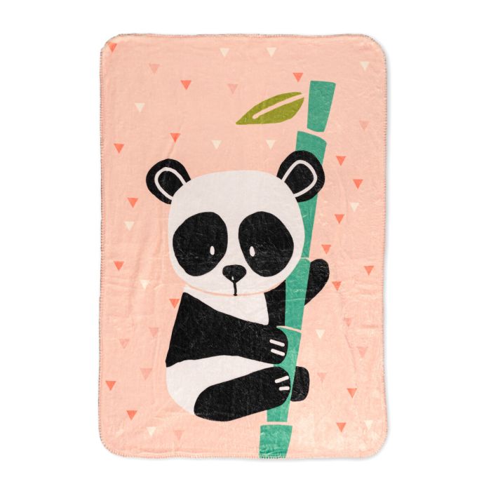 Manta HappyFriday Moshi Moshi Panda Garden Multicolor Microfibra 110 x 140 cm