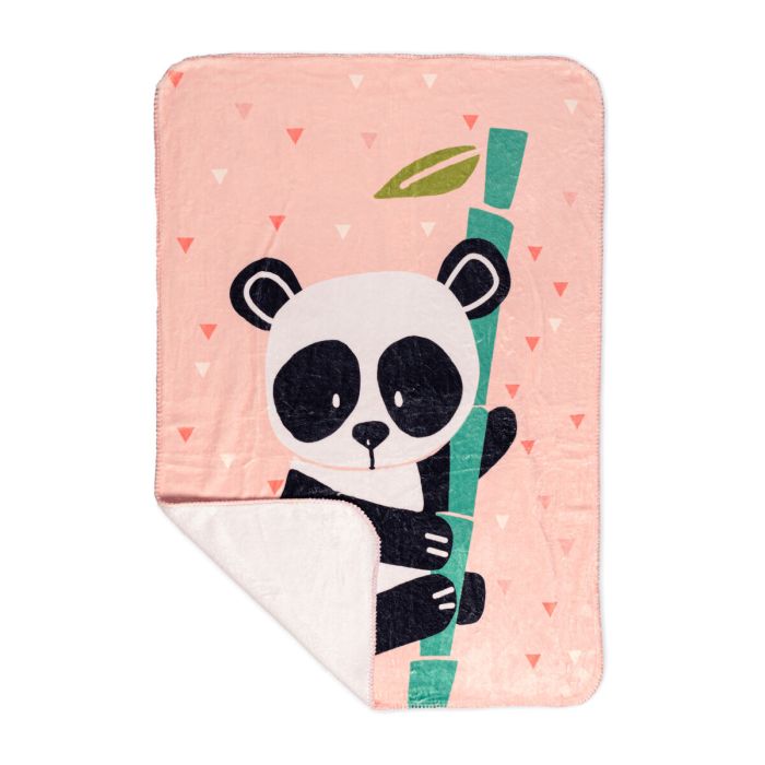 Manta HappyFriday Moshi Moshi Panda Garden Multicolor Microfibra 110 x 140 cm 3