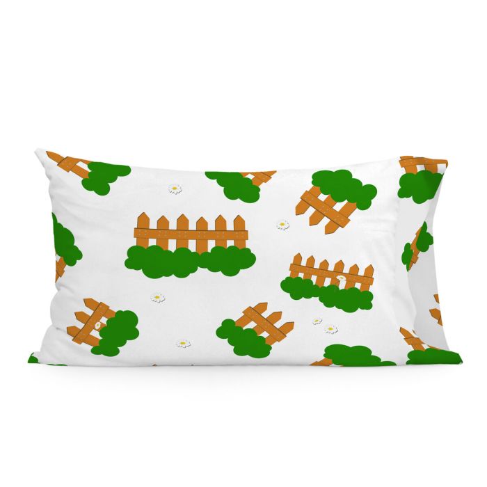 Funda de almohada HappyFriday Mr Fox Piggys Multicolor 50 x 75 cm