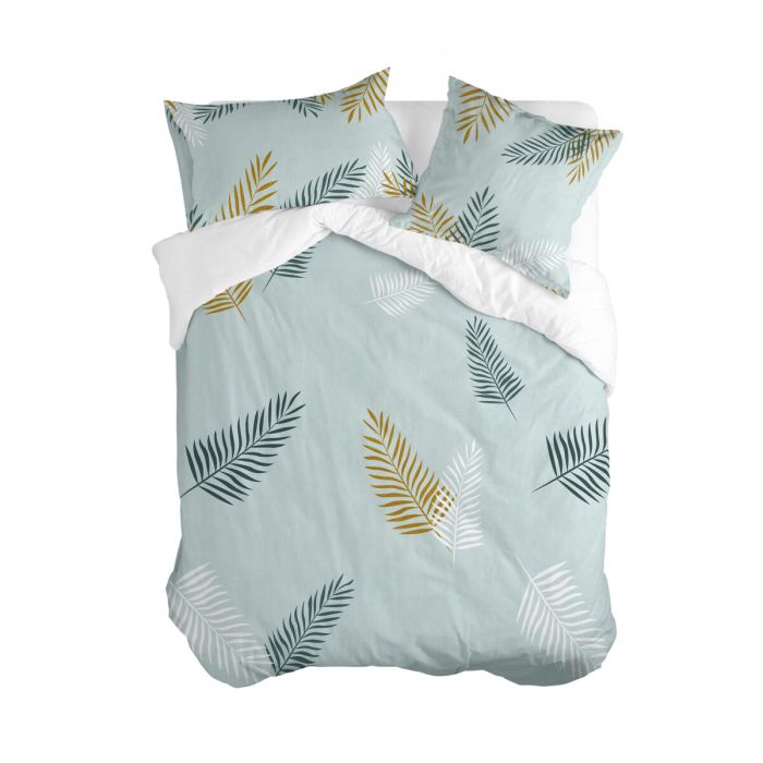 Funda Nórdica HappyFriday Blanc Foliage mint Multicolor 260 x 240 cm