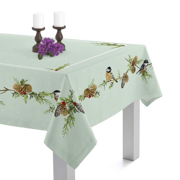 Mantel HappyFriday Xmas Sparrow Multicolor 145 x 150 cm