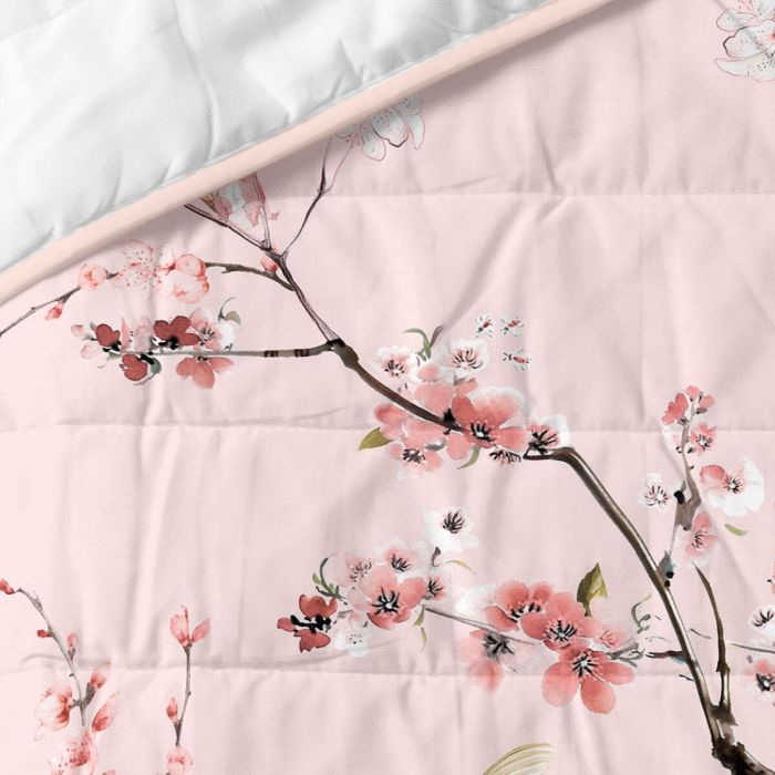 Colcha HappyFriday HF Chinoiserie Multicolor Rosa 270 x 260 cm 3