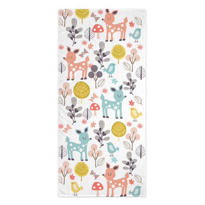 Toalla de baño HappyFriday Moshi Moshi Woodland Multicolor 70 x 150 cm