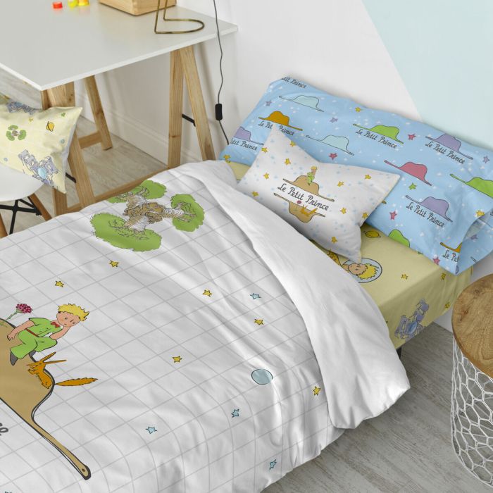 Juego de funda nórdica HappyFriday Le Petit Prince Imagination Multicolor Cama de 105 2 Piezas 3