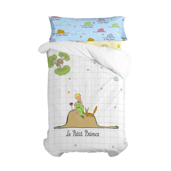 Juego de funda nórdica HappyFriday Le Petit Prince Imagination Multicolor Cama de 105 2 Piezas