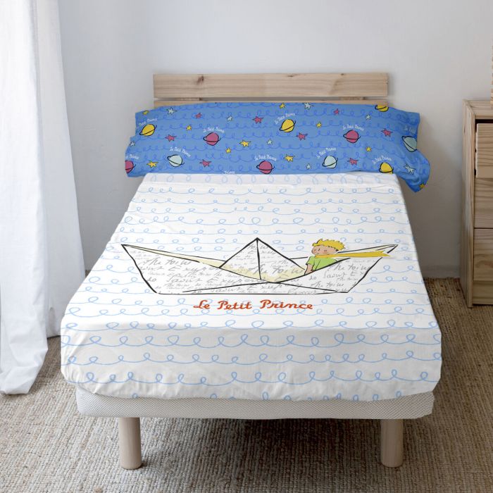 Juego de Sábanas HappyFriday Le Petit Prince Navire Multicolor Cama de 105 2 Piezas 5