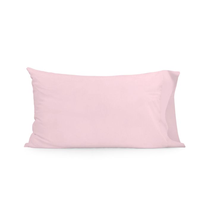 Funda de almohada HappyFriday Basic Rosa claro 50 x 75 cm