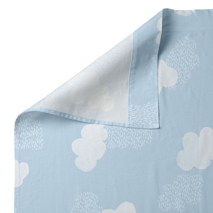 Juego de Sábanas HappyFriday Basic Kids Clouds Azul Cama de 105 180 x 270 cm 2 Piezas 2