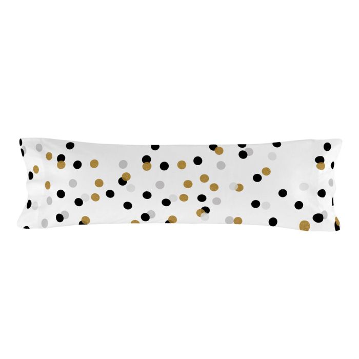 Funda de almohada HappyFriday Blanc Golden Dots Multicolor 45 x 125 cm